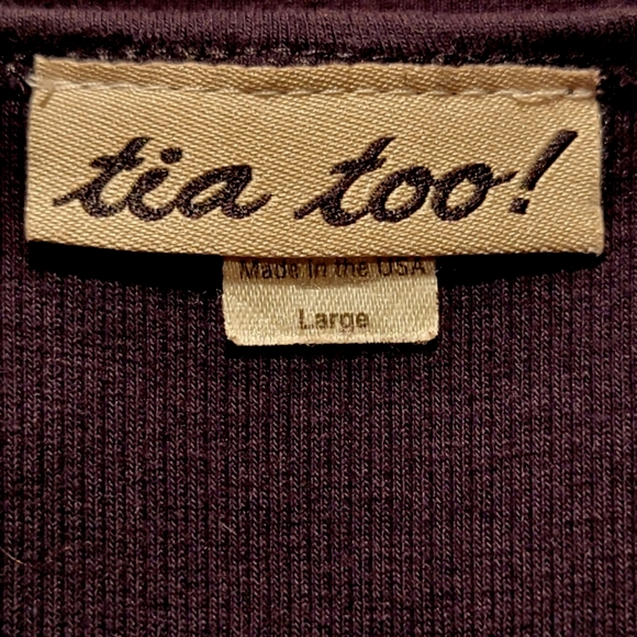 TIA TOO! ♡ Gorgeous Vintage Black Tank Top w/Sweet Bursts of Rhinestones L (S/M) - Picture 15 of 16